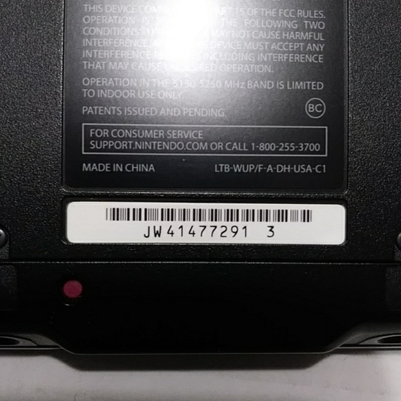 Nintendo WiiU Black Tablet Gamepad With Power Cord *EUC* - Picture 8 of 10